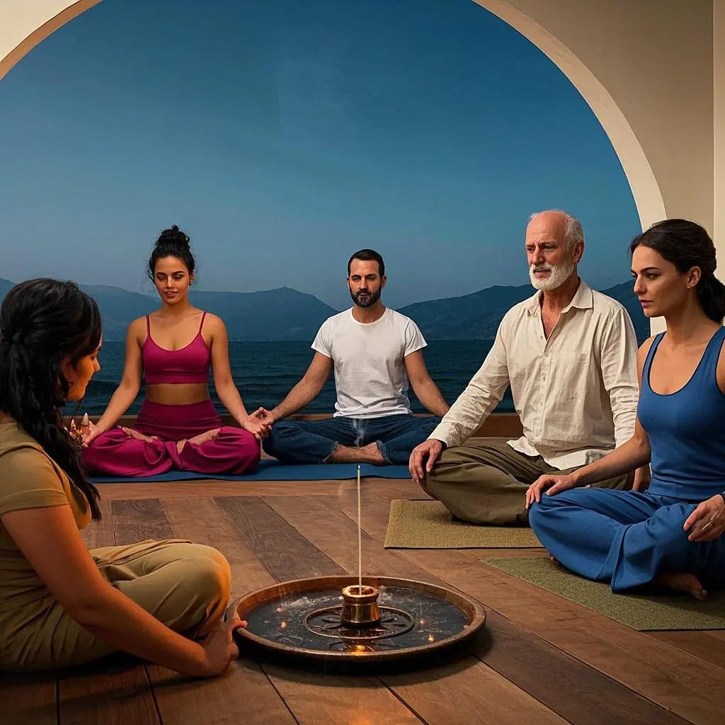 Understated luxury, deliberately created for comfort and health 1 Do yoga while enjoying the fragrance of the incense.