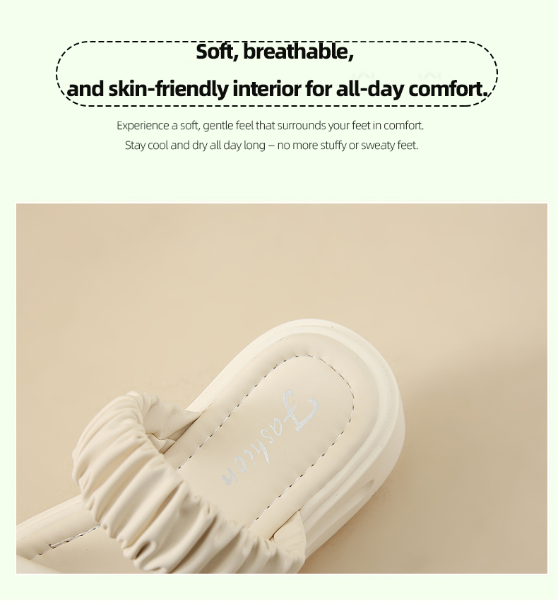 Summer sandals, casual and versatile half - slip women's shoes for outdoor wear