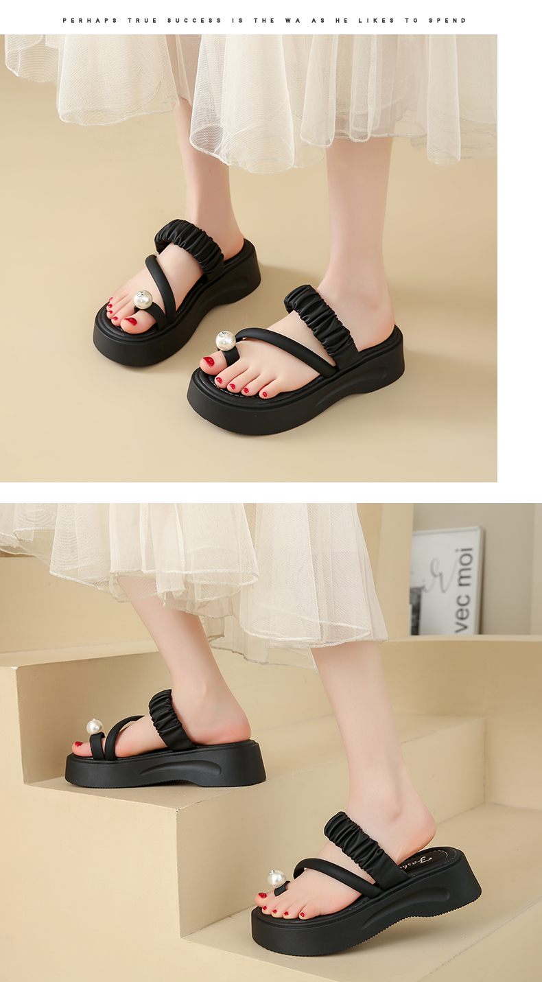 Summer sandals, casual and versatile half - slip women's shoes for outdoor wear