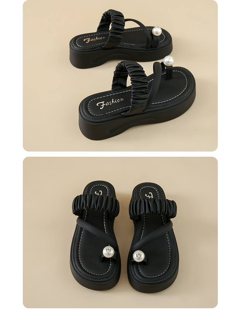 Summer sandals, casual and versatile half - slip women's shoes for outdoor wear