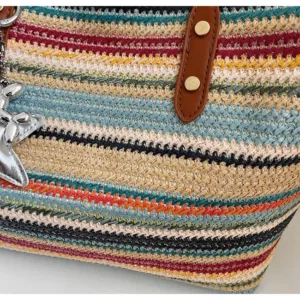 Fashionable and trendy woven shoulder bag