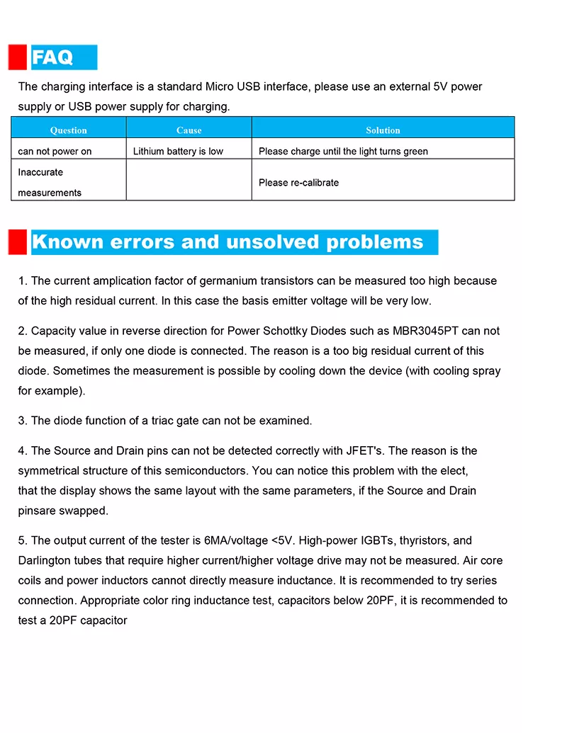 LCR-T10H Transistor Meter Multi-Function acitance Resistance Tester Large Screen Graphic Display Transistor Meter for Diode acitor Resistor Transistor