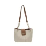 Popular Straw Woven Shoulder Bag with Buckle