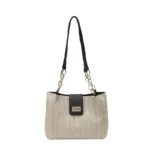 Popular Straw Woven Shoulder Bag with Buckle