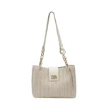 Popular Straw Woven Shoulder Bag with Buckle