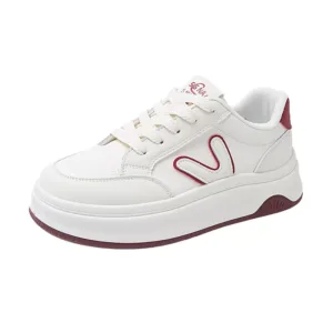 Low-top skate shoes, white sneakers, sports casual women's shoes 8513