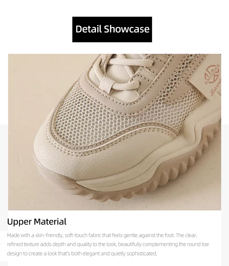 Summer breathable single-mesh dad shoes for women, sports style