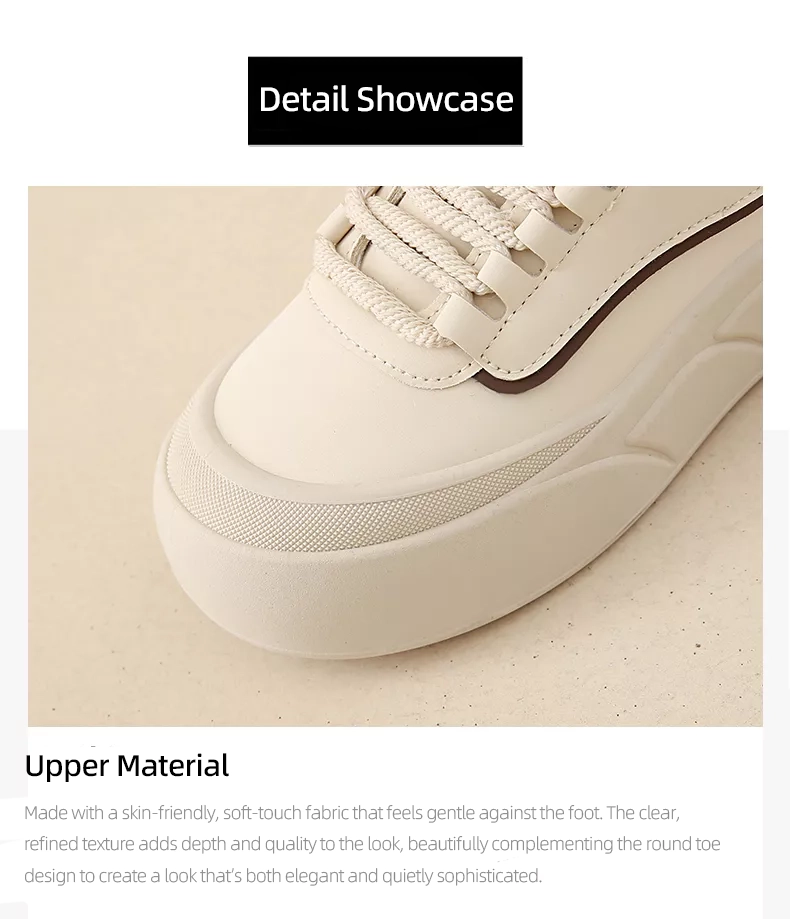 White sneakers, skate shoes, casual and versatile women’s shoes GT8806