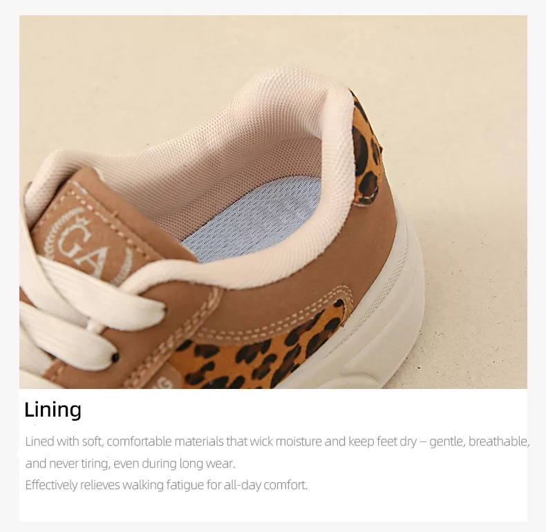 White sneakers, skate shoes, casual and versatile women’s shoes GT8805