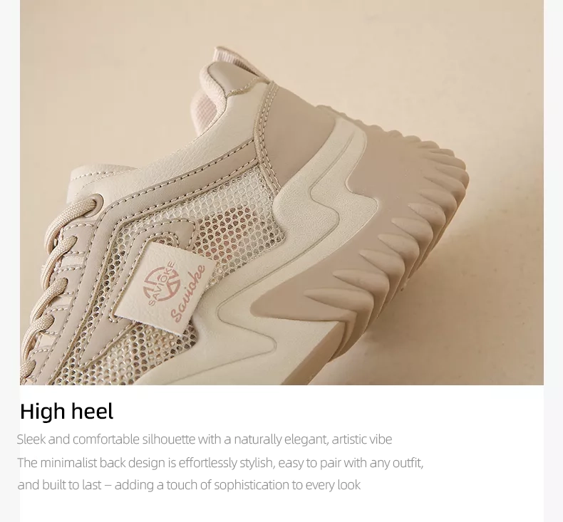 Summer breathable single-mesh dad shoes for women, sports style