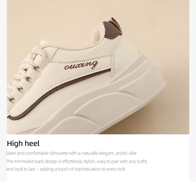 White sneakers, skate shoes, casual and versatile women’s shoes GT8806
