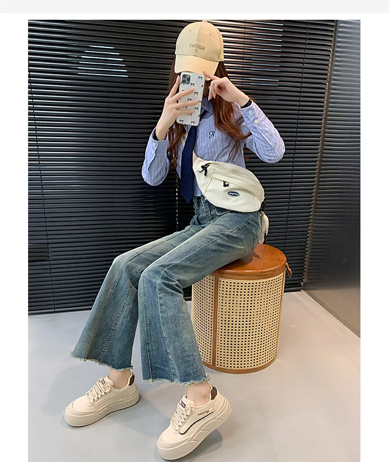 White sneakers, skate shoes, casual and versatile women’s shoes GT8806