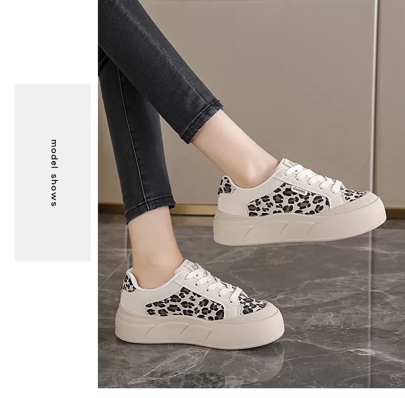 White sneakers, skate shoes, casual and versatile women’s shoes GT8805