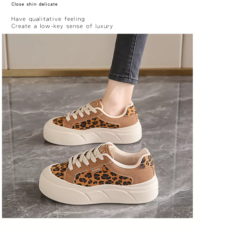 White sneakers, skate shoes, casual and versatile women’s shoes GT8805