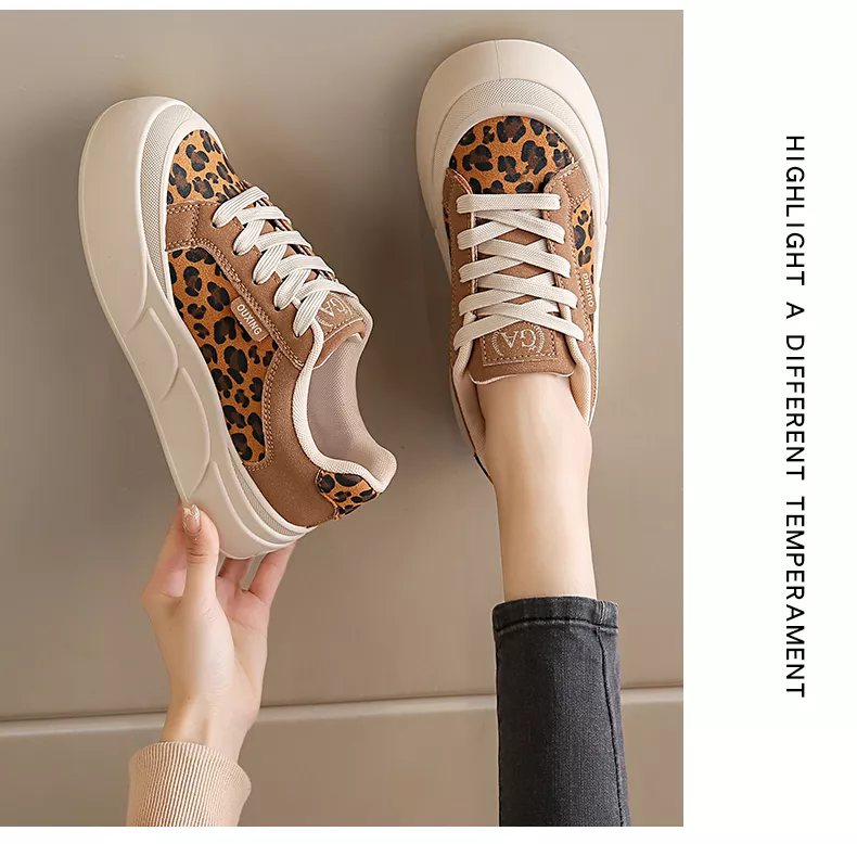 White sneakers, skate shoes, casual and versatile women’s shoes GT8805