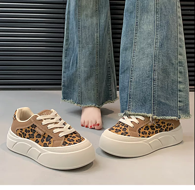 White sneakers, skate shoes, casual and versatile women’s shoes GT8805