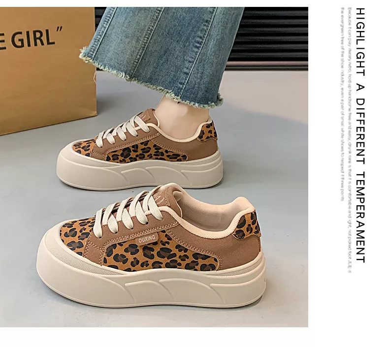 White sneakers, skate shoes, casual and versatile women’s shoes GT8805