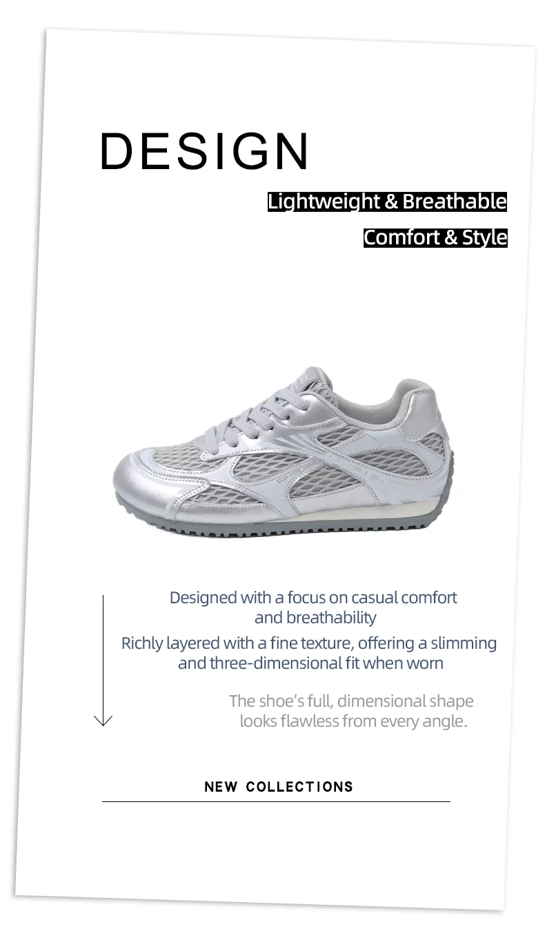 BN2006 Cortez women's sports casual shoes with built - in height increase, for outdoor wear