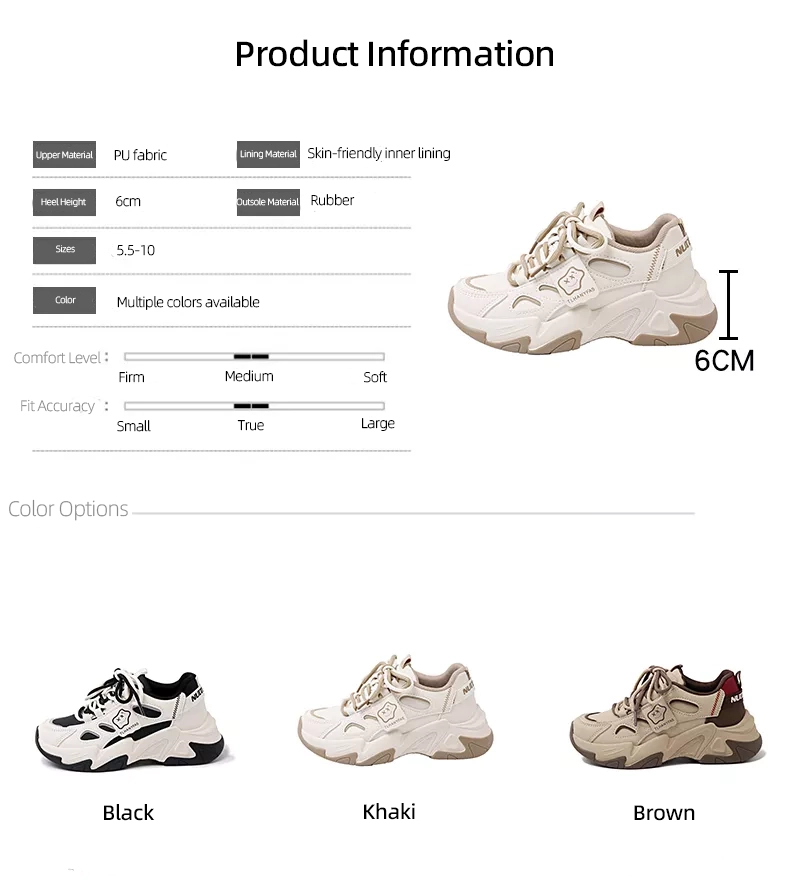 Low-cut leather dad shoes, sports casual and versatile women's shoes