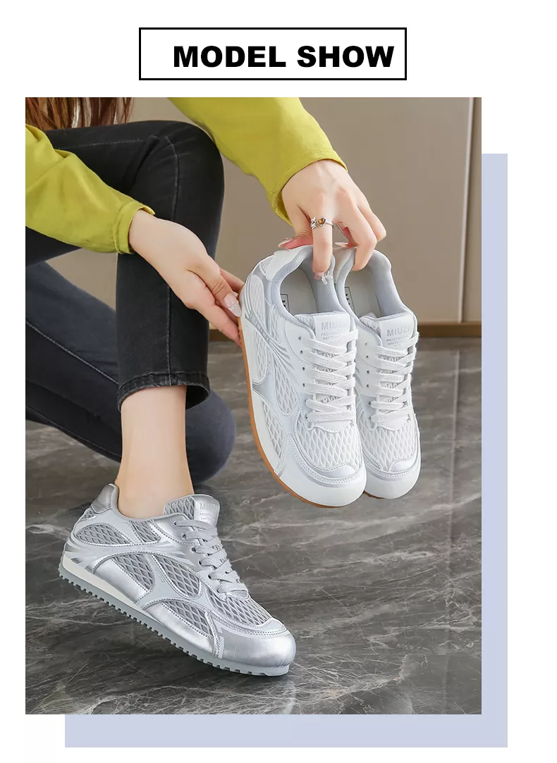 BN2006 Cortez women's sports casual shoes with built - in height increase, for outdoor wear