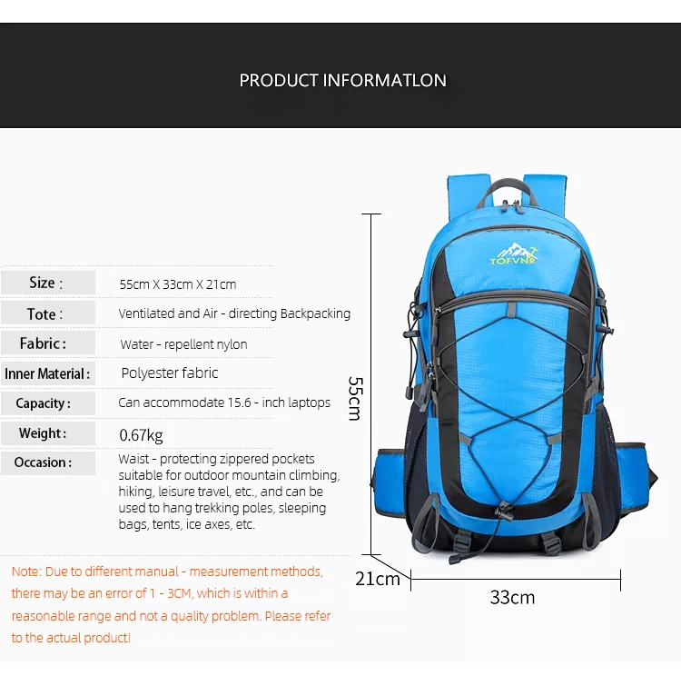 Outdoor Pinnacle Outdoor Travel Mountaineering Backpack