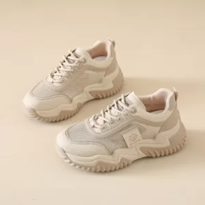 Summer breathable single-mesh dad shoes for women, sports style