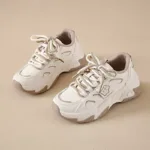 Low-cut leather dad shoes, sports casual and versatile women's shoes