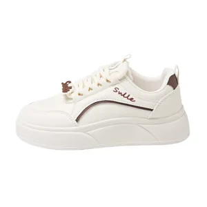 white sneakers, skate shoes, casual and versatile women's shoes EP912
