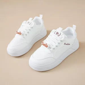 white sneakers, skate shoes, casual and versatile women's shoes EP912