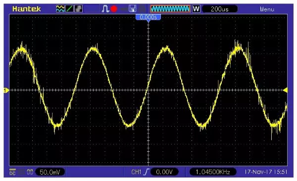 How to use FG-100 Function Generator 4 The disadvantage of only one amplitude potentiometer: it is
impossible to set a small clean voltage