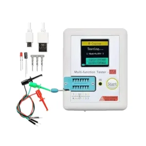 Multi-Function Tester, 3.5 inch Colorful Display Pocketable Multifunctional TFT Backlight Transistor LCR-TC1 Tester for Diode Triode Capacitor Resistor Transistor LCR ESR NPN PNP MOSFET LW21