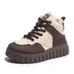 Women's High-Top Fleece-Lined Warm Casual Sports Sneakers for Winter