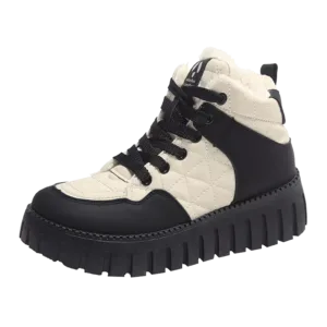 Women's High-Top Fleece-Lined Warm Casual Sports Sneakers for Winter