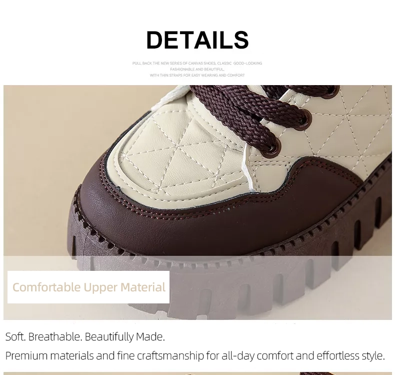 Women's High-Top Fleece-Lined Warm Casual Sports Sneakers for Winter