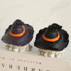 Halloween Horror Wizard Hat Little Ghost Creative Resin Craft Gift Garden Decoration